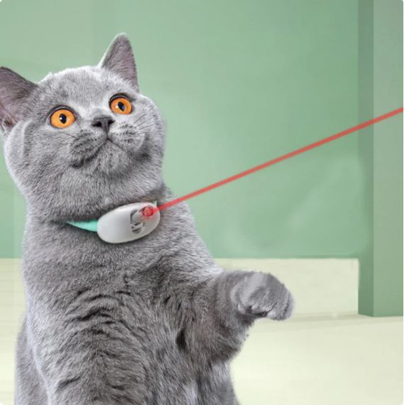 Умный лазерный ошейник для кошек и кошек Laser Collar интерактивная смарт со встроенным лазером | Зображення 1