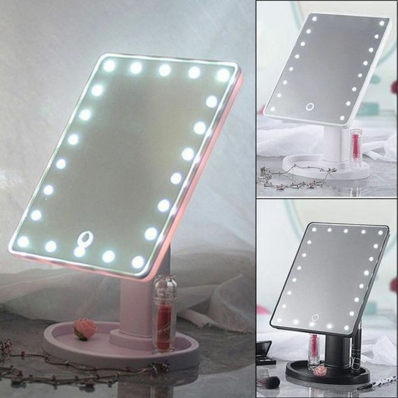 Гримерное зеркало с подсветкой 16 LED Mirror White, Зеркала для макияжа, Дзеркало настольное HQ-26 | Зображення 3