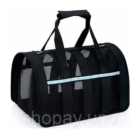 Черный Сумка переноска для кошек и собак CosmoPet CP-46
