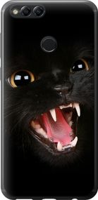 Чехол на Huawei Honor 7X Чёрная кошка "932u-1139-17620"