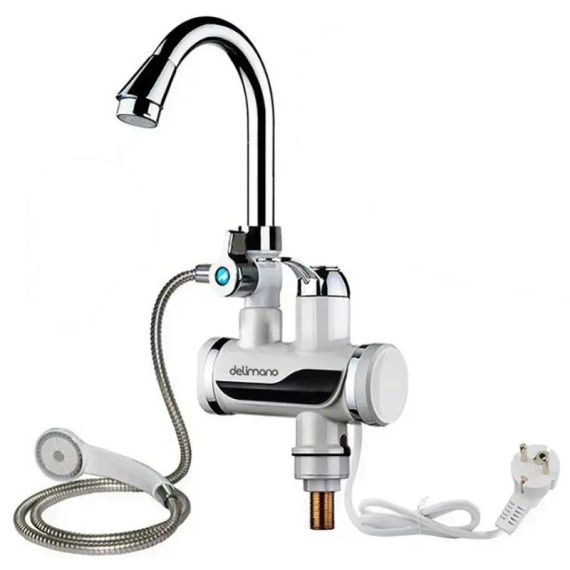 Нижнее подключение к воде Проточный водонагреватель с душем