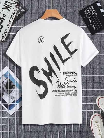 Футболка чоловіча з принтом повсякденна L Білий