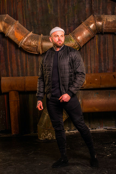 Бомбер Манжет чёрный S L | Зображення 2