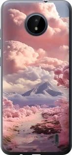 Чохол на Nokia C20 Рожеві хмари із силікону FCh_006620