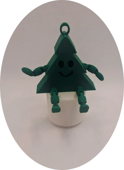 Новорічна підвіска гнучка ялинка зелений МЕСКАН (214034) | Зображення 3