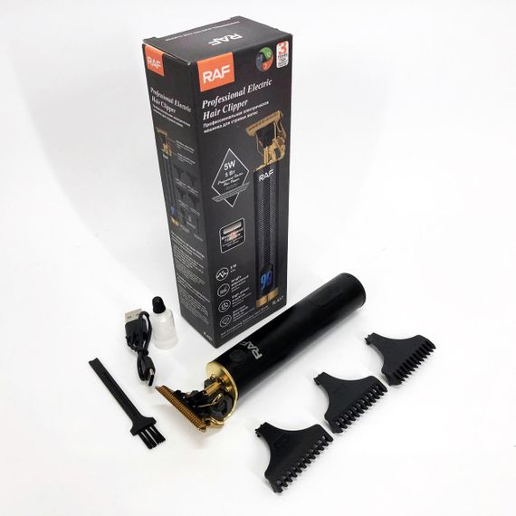 Акумуляторна машинка для стрижки RAF, Чоловічий набір для стрижки волосся бездротовий XV-79 | Зображення 7