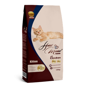 Сухий корм для кошенят How Meow Adult Kitten з куркою 15кг