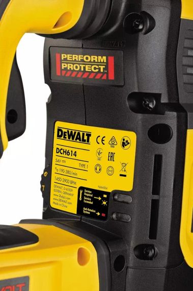 Перфоратор акумуляторний DeWALT SDS-Max 54 В XR FlexVolt без АКБ та ЗП DCH614N | Зображення 6
