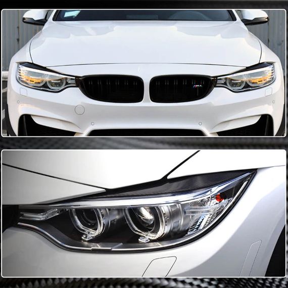 Вії на фари V1 (для F80, Карбон) для BMW 3 серія F-30/31/34 2012-2019 рр | Зображення 3