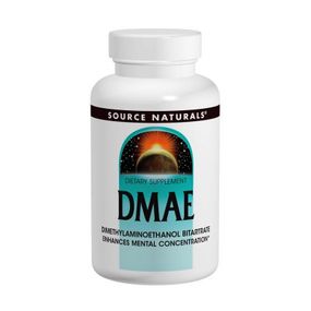 Аминокислота Source Naturals DMAE (диметиламиноэтанол) 351 мг, 100 капсул (SN1582) - Топ Продаж!