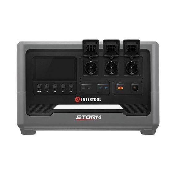 Станція зарядна портативна 2.4 кВт, 2048 Втг, LiFeP04, бездротова зарядка, знімний повербанк, STORM INTERTOOL | Зображення 3