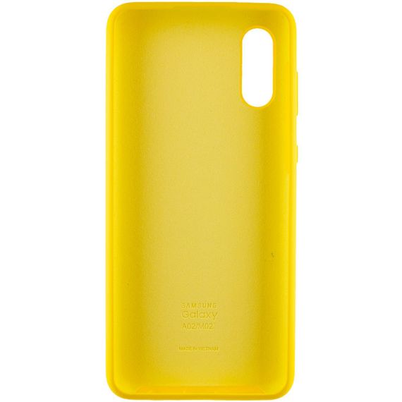 Чохол Silicone Cover Full Protective (AA) для Samsung Galaxy A02 Жовтий / Yellow | Зображення 1