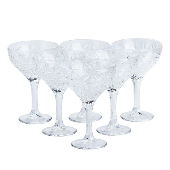 Набір креманок для мартіні 6 шт по 290 мл на високій ніжці HP519