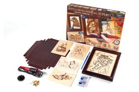 Набір для творчості WD-01-01U,WD-01-02U "ВИПАЛЮВАННЯ ПО ДЕРЕВУ+ХУДОЖНЄ ТОНУВАННЯ" DANKO