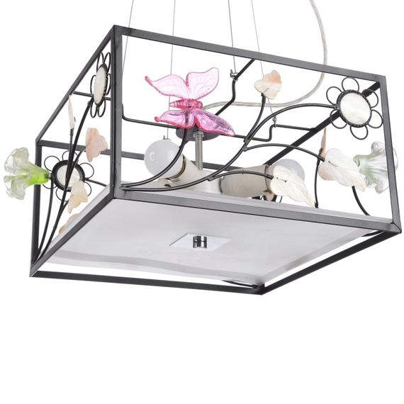 Люстра подвесная флористика E27 40W BK (BL-501S/4) | Зображення 2