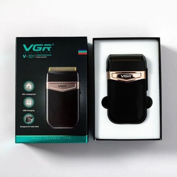 Бритва триммер для бороды VGR V-331, Триммер для усов, Электробритва с насадками BO-967 для бороды | Зображення 2