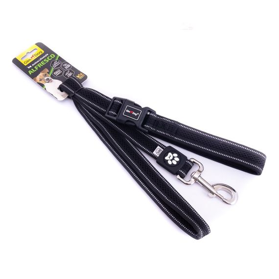 Повідець GimDog для собак Alfresco чорний неопрен/фліс 120 см/20 мм | Зображення 1