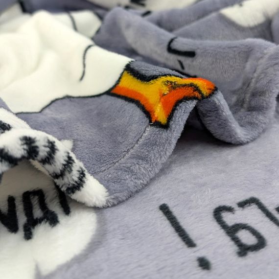 Плед флісовий Гуси Сірий Love You 150 x 200 см | Зображення 4