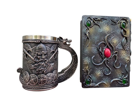 Подарунковий набір Кухоль 3D Корабель Вікінгів і Блокнот 3D «Лісовий Гримуар Лиси» | Зображення 1