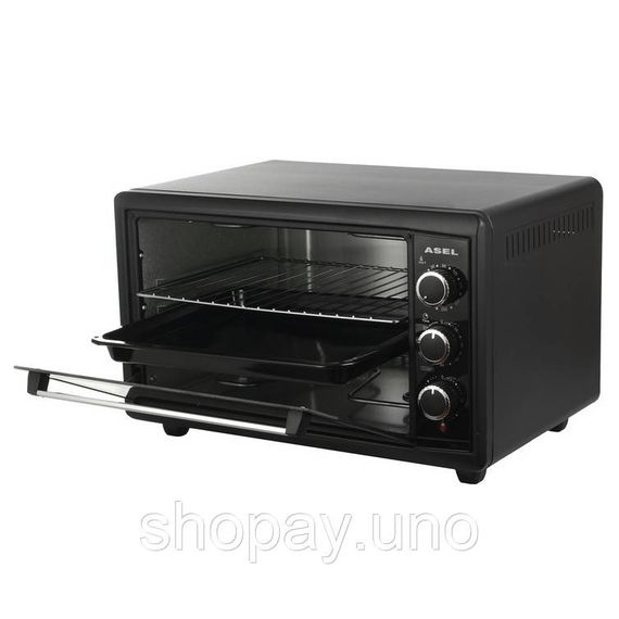 Мультифункциональный противень для выпечки и жарки ASEL AF-50-23 1500 Вт 50 Л, Бытовая электро духовк EI-87 | Зображення 2
