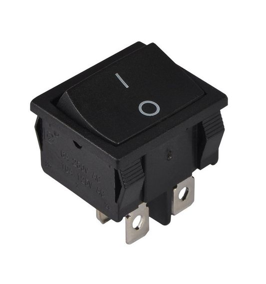 Перемикач KCD1-6-202 B/B 1 клавіша чорний Ny95500727