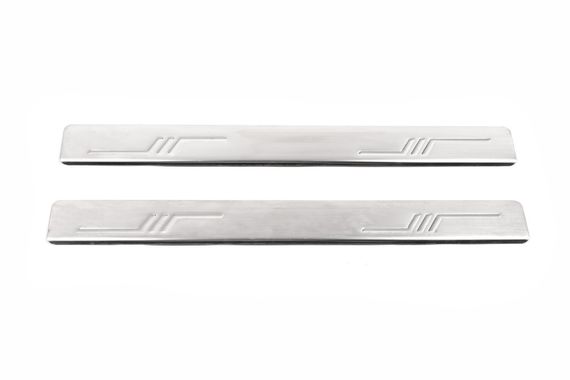 Накладки на пороги OmsaLine (2 шт, нерж) для Toyota Corolla 2007-2013 гг | Зображення 1