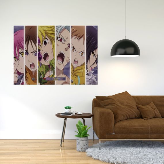 Плакат-постер з принтом Кавун Nanatsu no Taizai - Сім смертних гріхів А1 ПЛ000812(A1)