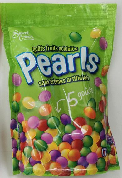 Драже фруктовое конфеты жевательные (аналог Skittles)  Pearls Fruity, 174г, Германия, разноцветные скитлс