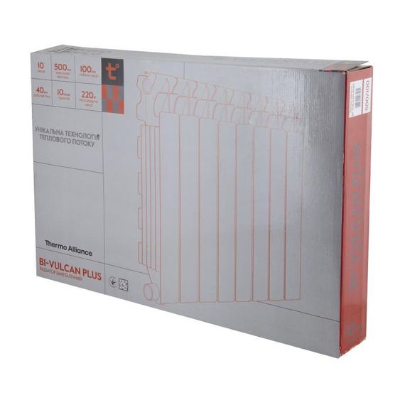 Радіатор біметалевий Thermo Alliance Bi-Vulcan PLUS 500/100 1,8 кг | Зображення 8