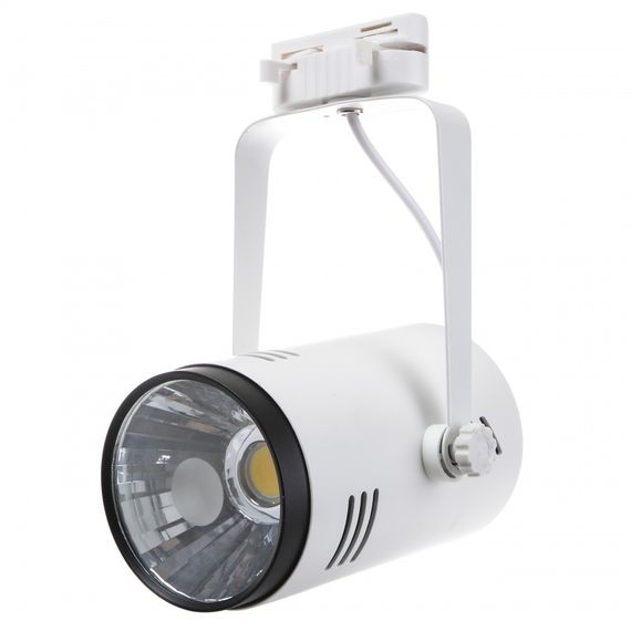 Светильник трековый поворотный LED 413/18W NW WH/BK COB
