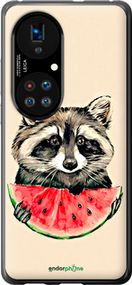 Чохол на Huawei P50 Єнотик з кавуном "4605u-2292-2448"