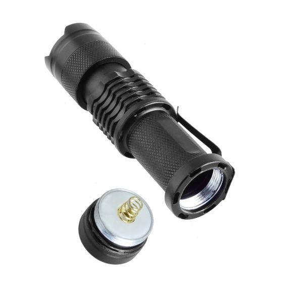 Фонарик с функцией зума Supretto карманный светодиодный (CZ277804) | Зображення 1