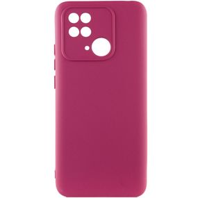 Чехол Silicone Cover Lakshmi Full Camera (A) для Xiaomi Poco C40 Full camera, Бордовый / Marsala