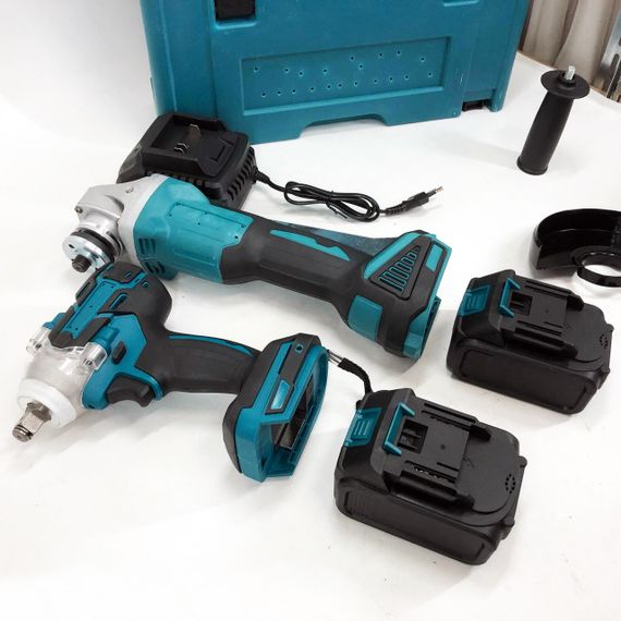 Набір 2 в 1 шуруповерт + гайковерт в валізі 2 акумулятори | Зображення 2