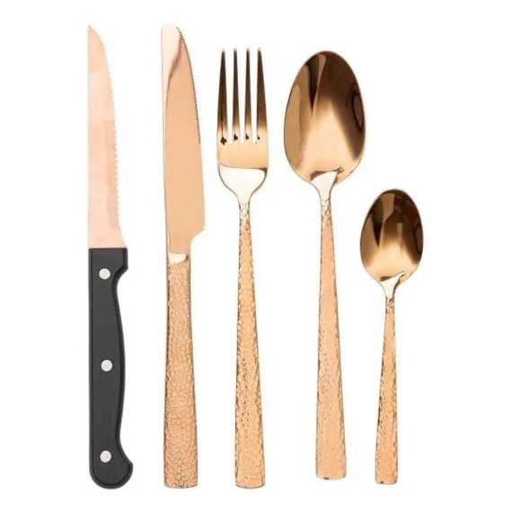 Набір столових приборів у футлярі на 6 персон столовий набір 30 предметів Бронза HP-20-29