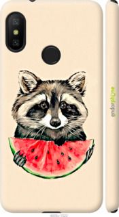 Чохол на Xiaomi Mi A2 Lite Єнотик з кавуном "4605m-1522-2448"