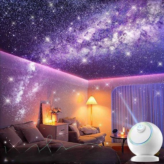 Проектор-ночник Meteor E25 with Bluetooth + 6 discs 2400 mAh White | Зображення 2