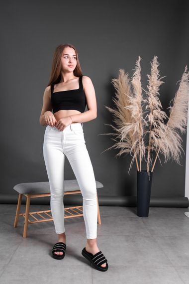 Шлепанцы женские Fashion Wocky 2837 37 размер 24 см Черный | Зображення 9