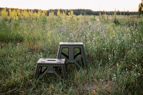 Стілець Tribe Camp Chair High оливковий складаний, Похідний стілець трайб для риболовлі, Крісло кемпінгове для полювання | Зображення 9