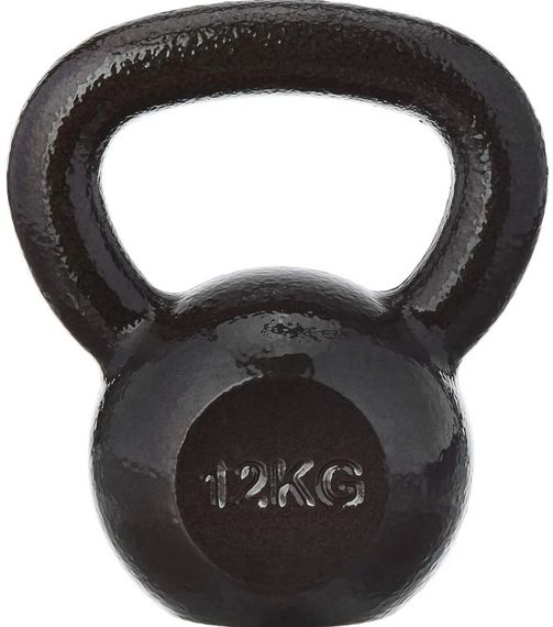 Гиря чавунна Toorx 12 кг з гумовою підставкою Black (KGV-12)