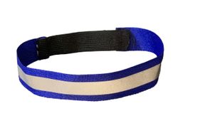 Повязка світловідбивна на резинці синя 2,0 см