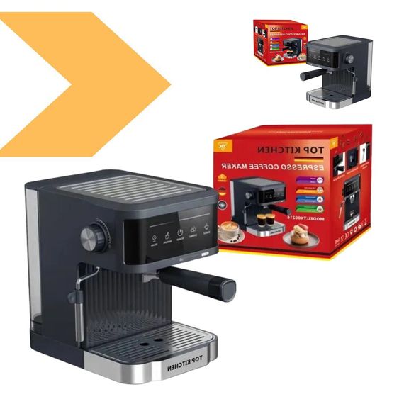 Кавоварка еспресо з потужністю 800 Вт чорна XPRO TK00216 (45176-Tk00216_2618) | Зображення 1
