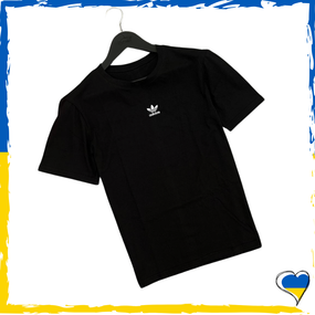 Футболка Adidas унісекс. Футболка Адідас чоловіча та жіноча. Чорний. S-2Xl