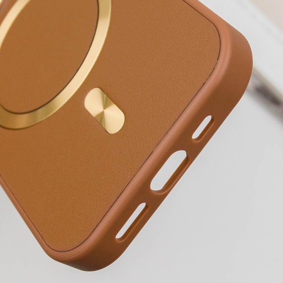 Шкіряний чохол SnapCase with MagSafe для Apple iPhone 14 Pro (6.1") Brown | Зображення 7