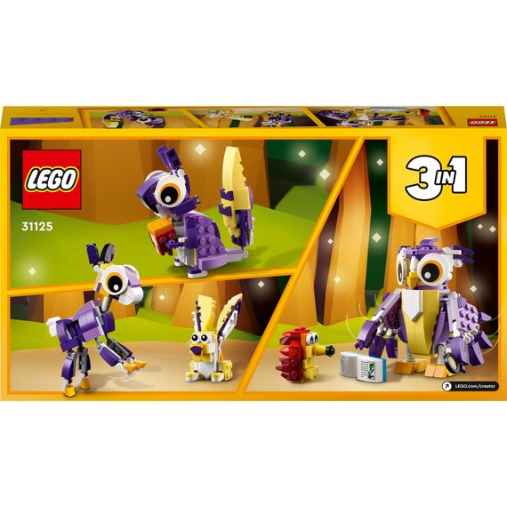 Конструктор LEGO Creator Дивовижні лісові жителі 175 деталей (31125) | Зображення 6