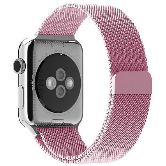 Ремінець Milanese Loop Design для Apple Watch 38/40/41/42mm(ser.10) Rose Pink | Зображення 1