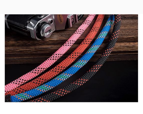 Універсальний ремінь шнурок для фотокамери текстильний червоний CAMERA STRAP, ремені на фотоапарат | Зображення 7