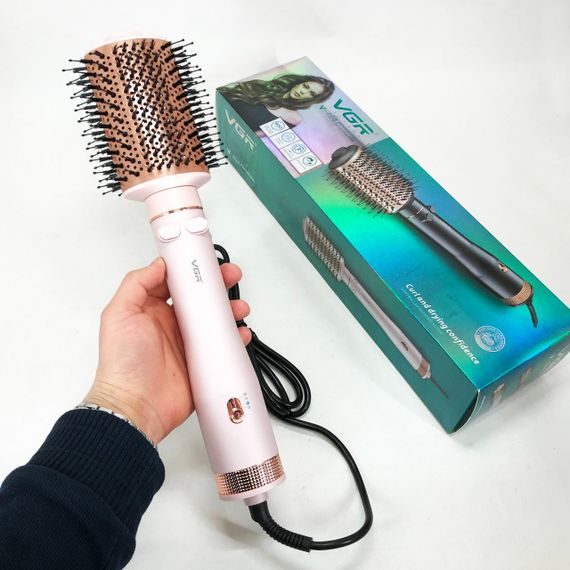 Фен с насадкой брашинг VGR V-494 800 Вт, Фен с насадкой для прикорневого объема, Фен-расческа для сушки BH-82 | Зображення 4