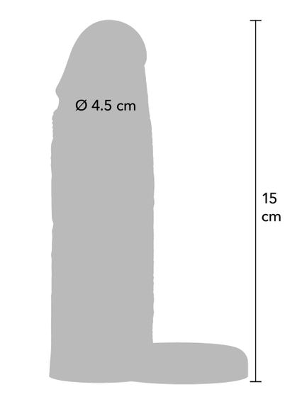 Насадка на пеніс з ерекційним кільцем Hidden Desire INFERNO, 15 × 4,5 см sexstyle | Зображення 6