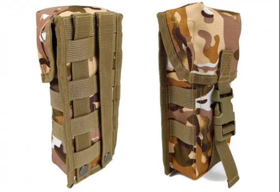 Підсумок під два магазини АК одинарний закритий Multicam Arid (MOLLE, підсумок на розвантаження, жилет, РПС) | Зображення 3
